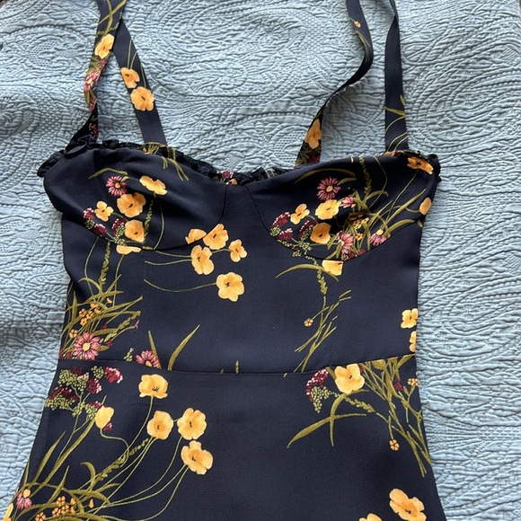 Reformation Nikita dress navy blue 0P - Picture 6 of 7